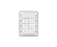 Digidim 135, Trykknapp panel 7 kn. 4 Scener/Av/Opp/Ned, hvit 