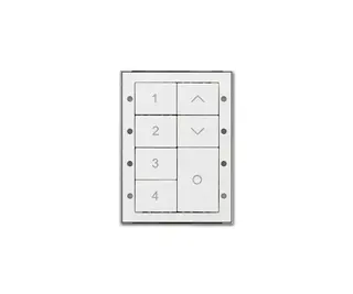 Digidim 135 Dali-2 Trykknapp panel 7kn. 4 scener/av/opp/ned, Hvit