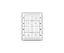 Digidim 136, Trykknapp panel 8 kn. 7 Scener/Av, hvit 