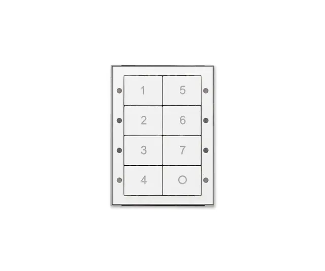 Digidim 136, Trykknapp panel 8 kn. 7 Scener/Av, hvit 