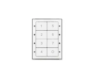 Digidim 136 Dali-2 Trykknapp panel 8kn. 7 scener/av, Hvit