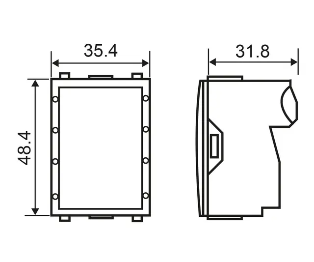 Digidim 137 Dali-2 Trykkknapp panel 4 kn 4 scener, Hvit 