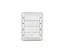 Digidim 137, Trykknapp panel 4 kn. 4 Scener, hvt 