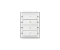 Digidim 137 Dali-2 Trykkknapp panel 4 kn 4 scener, Hvit 