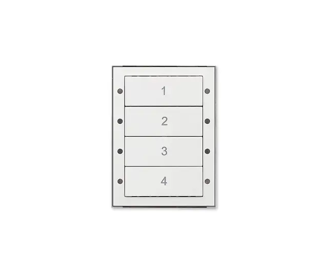 Digidim 137 Dali-2 Trykkknapp panel 4 kn 4 scener, Hvit 