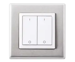 Digidim 184W, EnOcean Panel Dobbel 4 Av/p&#229;, Hvit