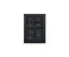 Digidim 135B, Trykknapp panel 7 kn. 4 Scener/Av/Opp/Ned, Sort 