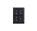 Digidim 135 Dali-2 Trykknapp panel, 7kn. 4 scener/av/opp/ned, Sort 