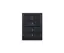 Digidim 137B, Trykknapp panel 4 kn 4 Scener, Sort 