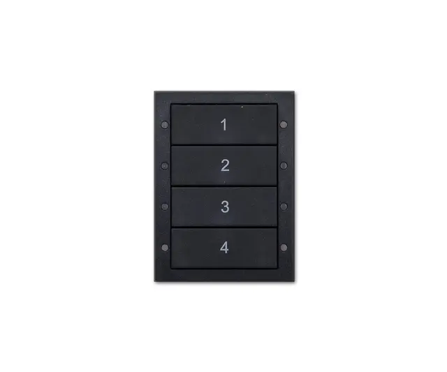 Digidim 137B, Trykknapp panel 4 kn 4 Scener, Sort 