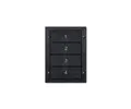 Digidim 137 Dali-2 Trykkknapp panel 4 kn 4 scener, Sort 
