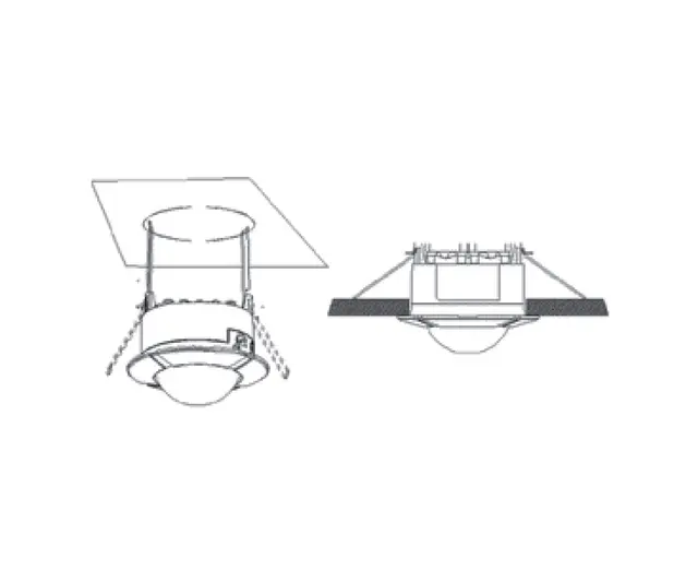 Standalone bevegelsesensor 230V Utenpåliggende/innfelt 
