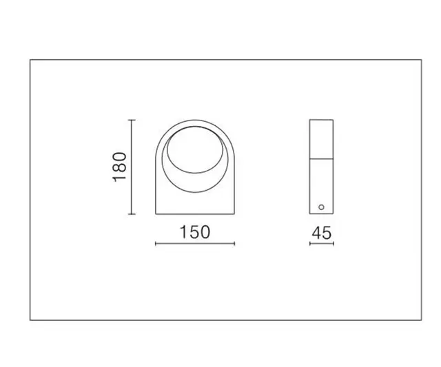 Titania Vegglampe 6W 230V 3000K IP65 