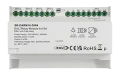 Rele modul Dali-2 4 Kanaler DIN 4x16A