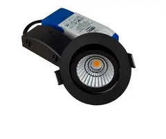 PAN LED SORT 7W 2700K INKL TRIAC DIM TRAFO