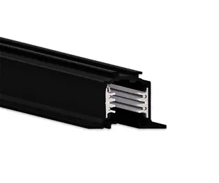 Onetrack Innfelt skinne DALI, Sort 2M