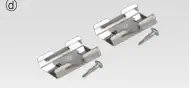 Slimlamp Slide Metall brakett A 2 stk-Sett