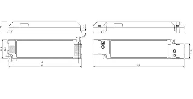 LED Driver  40W  Dali LL1x40-E-DA-700-1050 