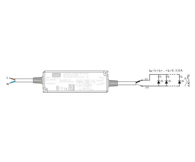 LED Driver 24V 75W IP67  (OL1x75-E-CV24) 