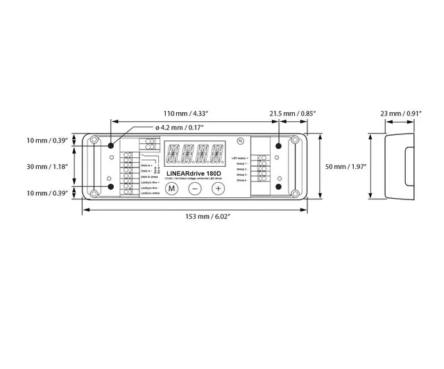 LINEAR Drive DC,720w DMX/Dali/0-10V,4K LINEAR Drive DC,720D DMX/Dali/0-10V,4K 