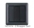 Panel Dali-2, 2 kn. Sort 2 knapper sort 