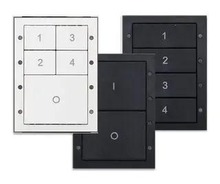 Digidim 13xx D2 Bryterpanel Sort/Hvit