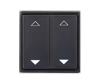 Digidim 184B, EnOcean Panel Dobbel 4 Opp/ned, Sort