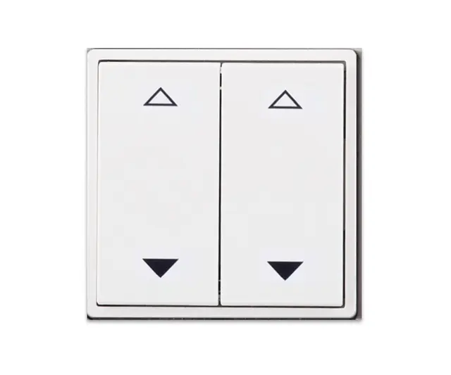 Digidim 184W, EnOcean Panel Dobbel 4 Av/på, Hvit 