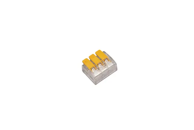 3 veis koblingsklemme 2,5mm2. Pakke 50 stk. 