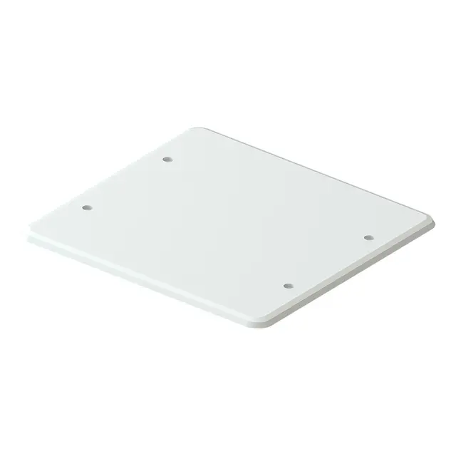 Vegglokk polarhvit 2x2x71mm boks M3 