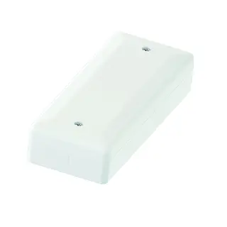 Koblingsboks IP44 hvit 180x75x40 m/2 koblingst., innerplate med strekkavl