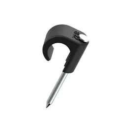 Klips 8-12 sort syrefast stift  100 stk