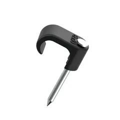 Klips 6x10 sort syrefast stift  100 stk