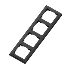 Bryter ramme 4-veis Euro classic sort RS