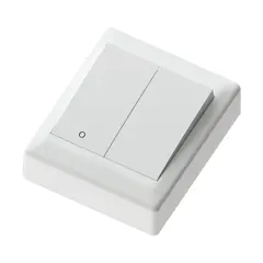 Bryter p&#229;vegg 10A/2+1  polarhvit IP20 2+1 pol