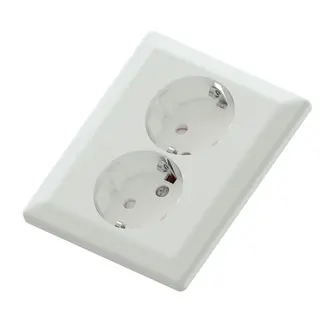 Dobbel stikk 1,5 innfelt polarhvit 16/j