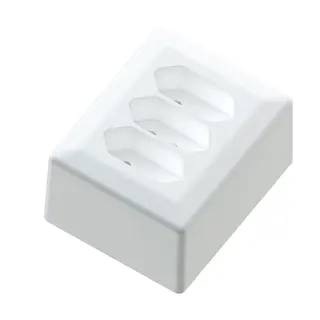3-vei Euro stikk. p&#229;vegg 6A+/j polarhvit