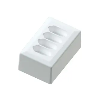 4-vei Euro stikk. p&#229;vegg 6A+/j polarhvit