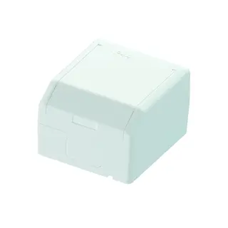 Enkel stikk. p&#229;vegg IP44 16A/j polarhvit