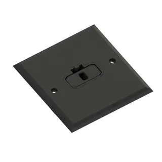 DCL stikk med st&#248;psel sort 6A firkantet